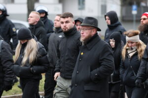 Angreifer Thoralf Heise beim Neonazi- "Trauermarsch" in Dresden 2026 - Quelle: Pixelarchiv