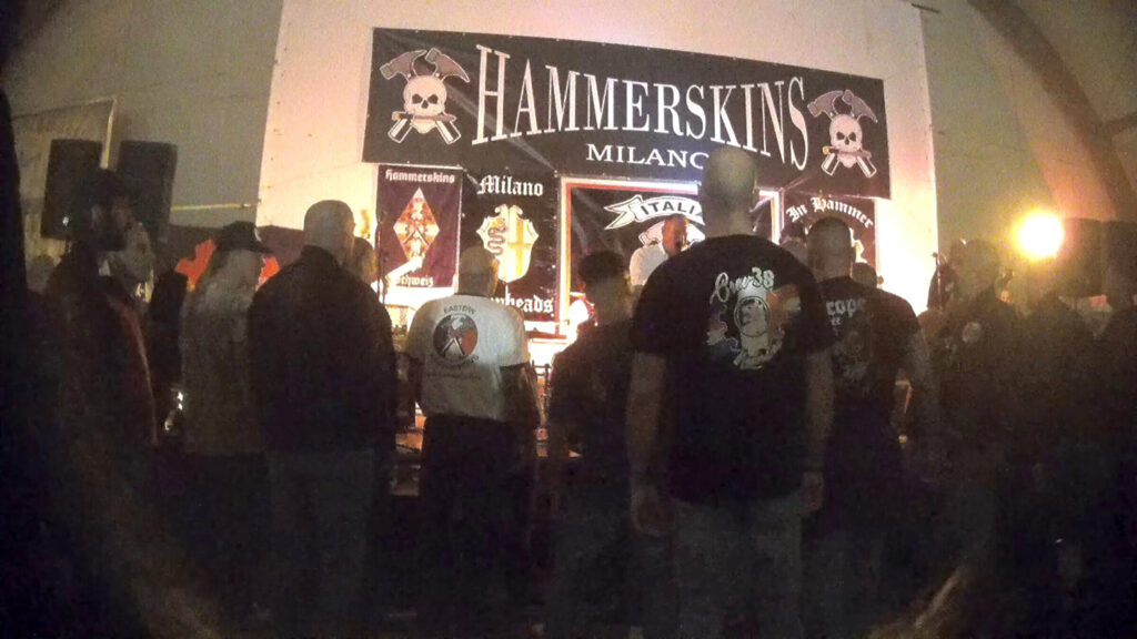 „Hammerfest“ 2025 in Italien, anlässlich des 30-jährigen Bestehens der «Italia Hammerskins» - Bildrechte: Exif-Recherche