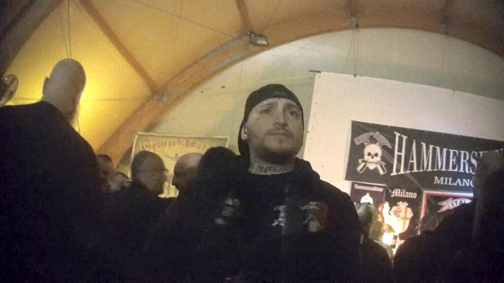 Davide Cancelli als Security auf dem „Hammerfest“ 2025 in Italien – Bildrechte: Exif-Recherche